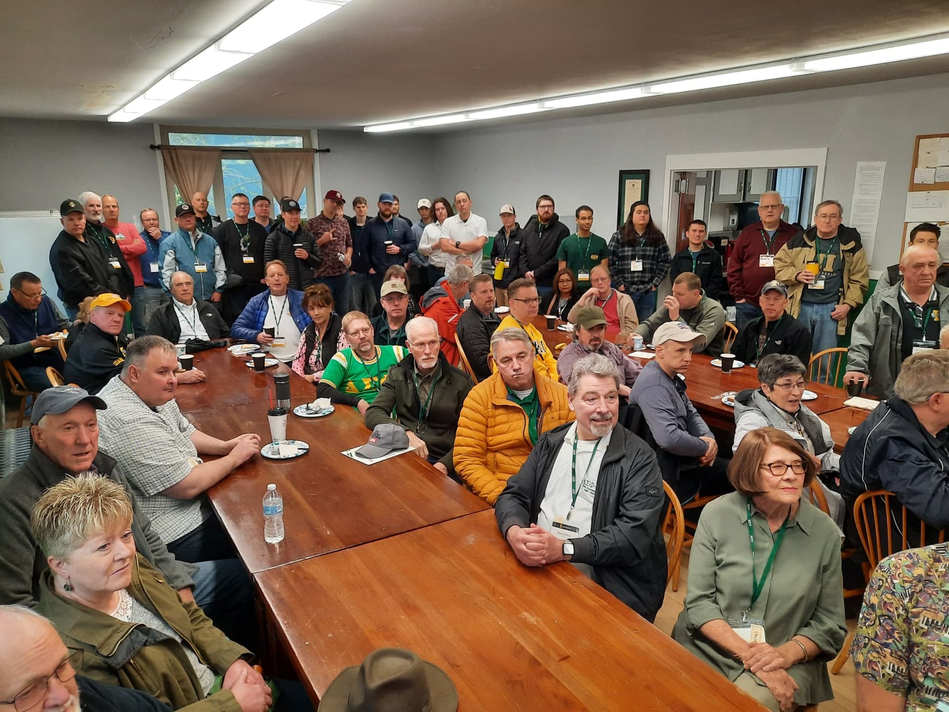 Brothers gathered at the chapter house